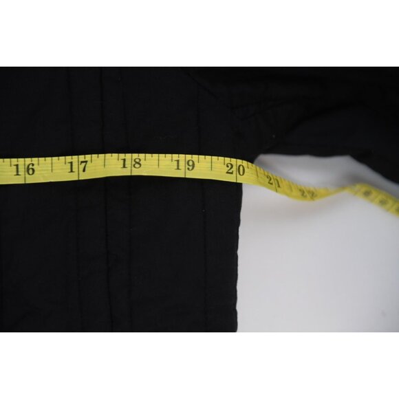 Sigrid Olsen Black Womens Sport Quilted Jacket Lined Pockets Cotton Size M - Picture 12 of 14